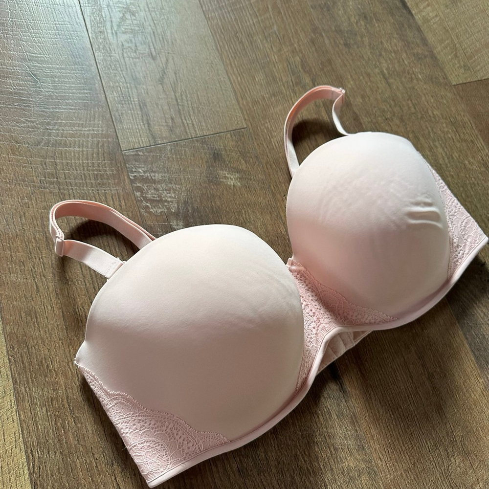 Women's Cacique Pink Boost Multi-Way Strapless Bra 46DD
